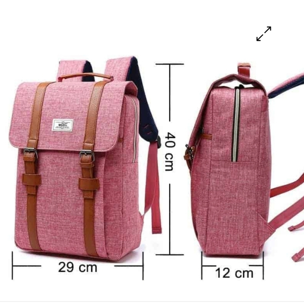 Vintage Style Unisex Canvas Fashion Backpack,Size 30 × 30 × 30 cm,Retail $41.95 - Picture 2 of 16